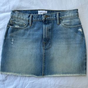 Frame denim mini skirt